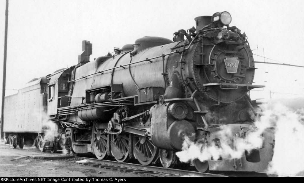 PRR 3751, K-4S, 1954